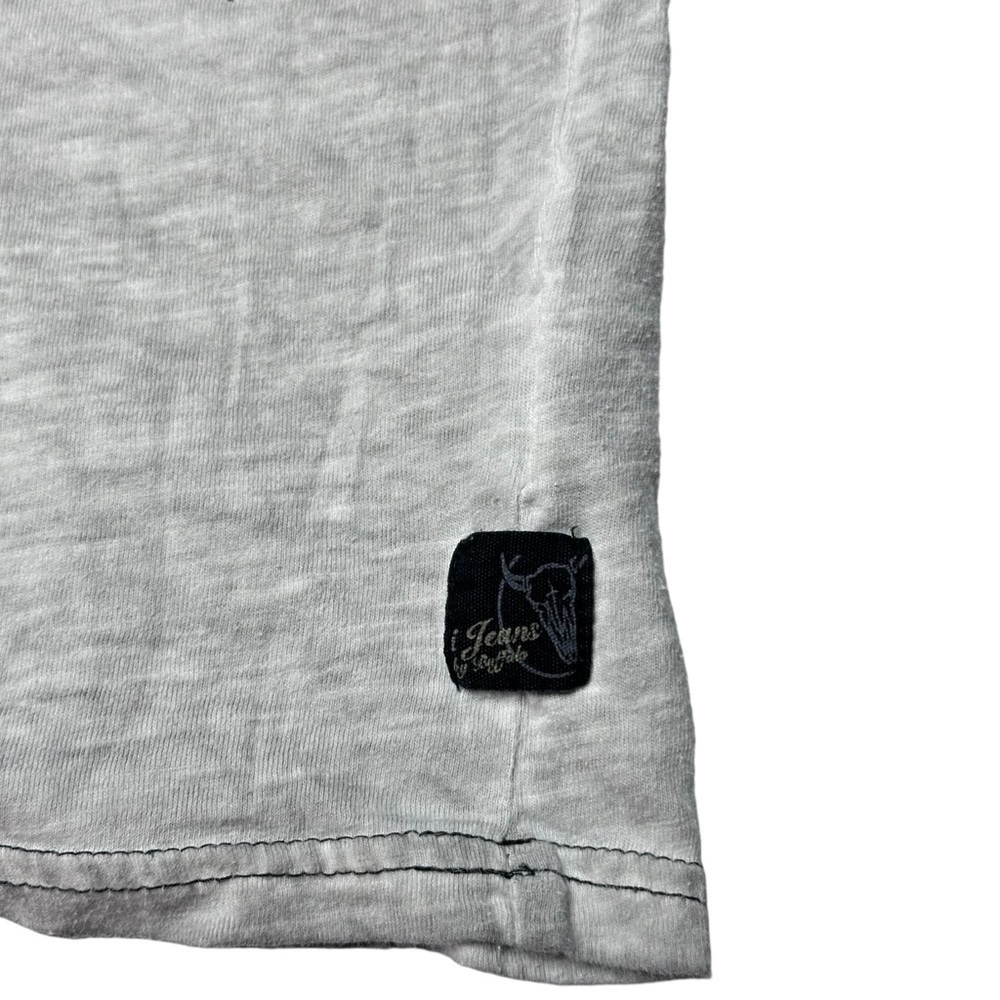 I Jeans By Buffalo Short Sleeve Gray V-Neck Graphic T-Shirt Men’s Size XL - Picture 2 of 5